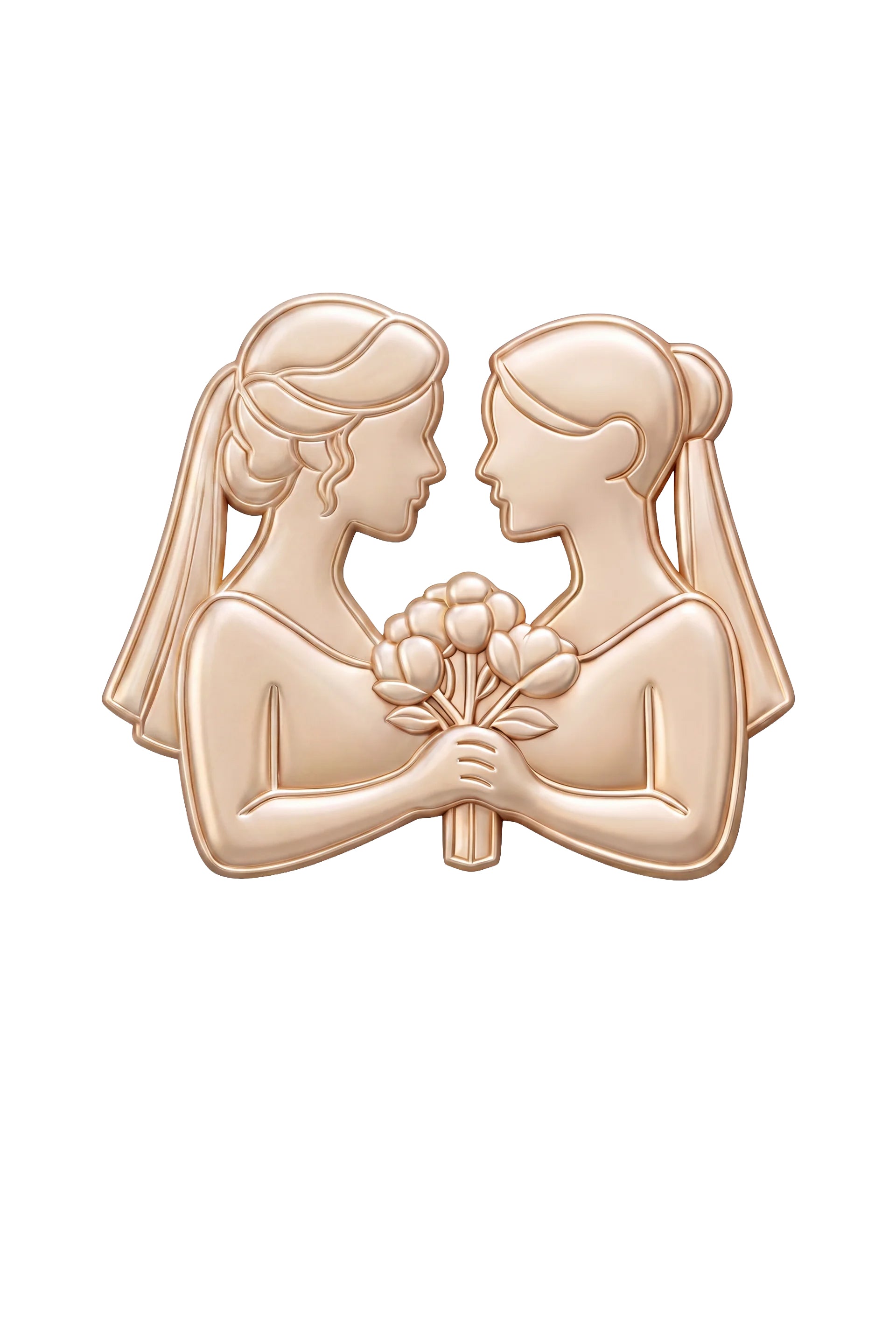 Bride and Bride Manifestation Symbol | Wedding Vision Board Icon | Digital Download