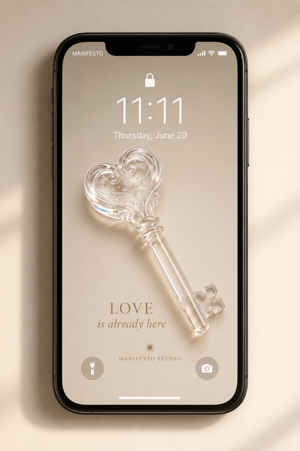 Love Key Manifestation Symbol