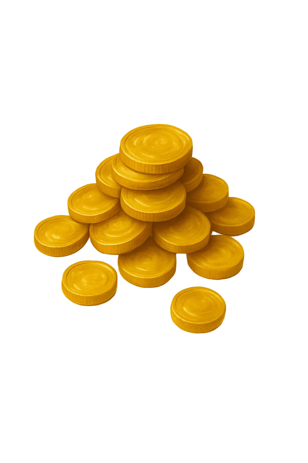 Gold Coins Manifestation Symbol | JPEG & PNG