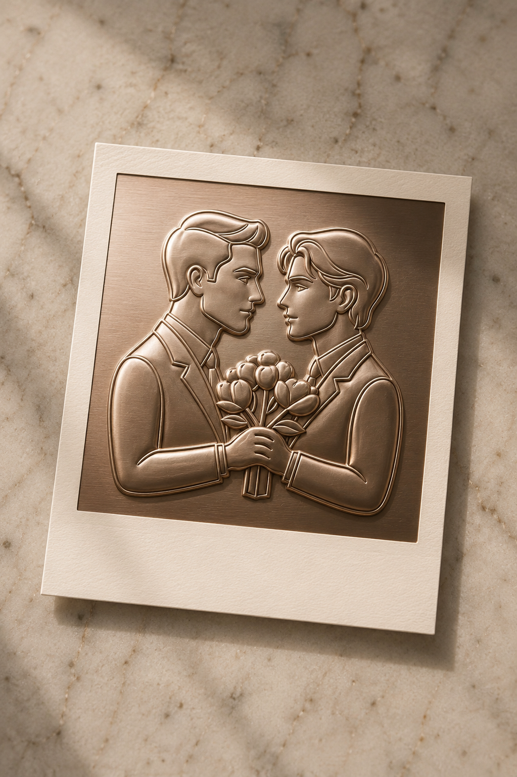 Groom & Groom manifestation symbol and gay wedding vision board icon representing love, commitment, partnership, and marriage. Ideal for wedding invitations, wedding stationery, and digital vision boards. Digital PNG and JPEG download.