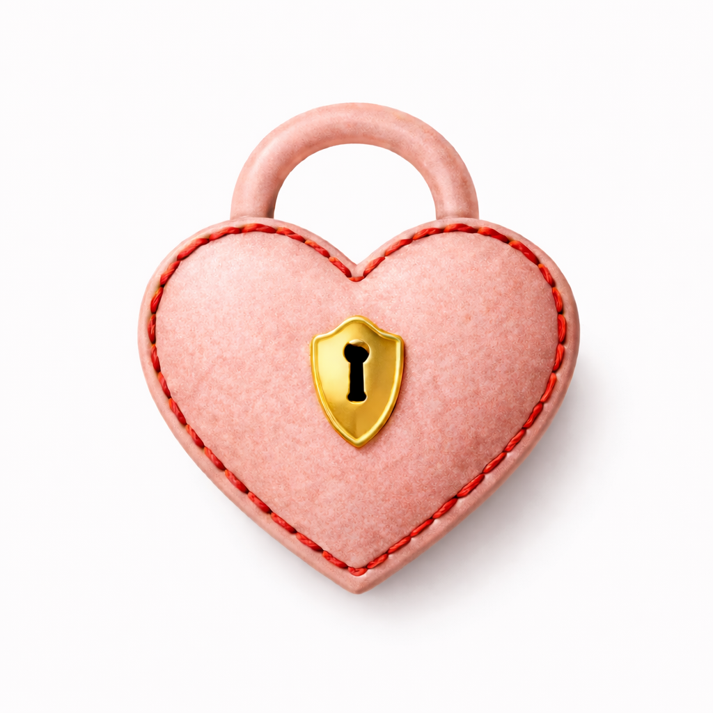 Locked heart Manifestation Symbol | Vision Board Icon (JPEG & PNG) - Manifesto Studio
