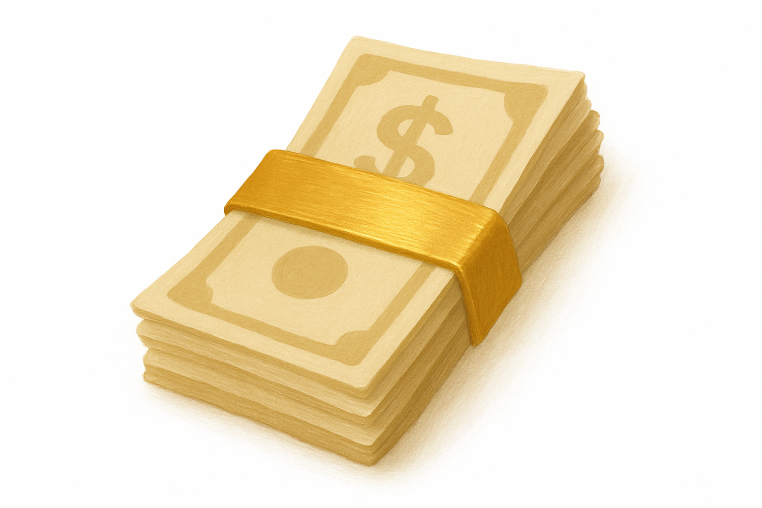 Cash Stack Symbol | Wealth Manifestation Icon  | JPEG & PNG