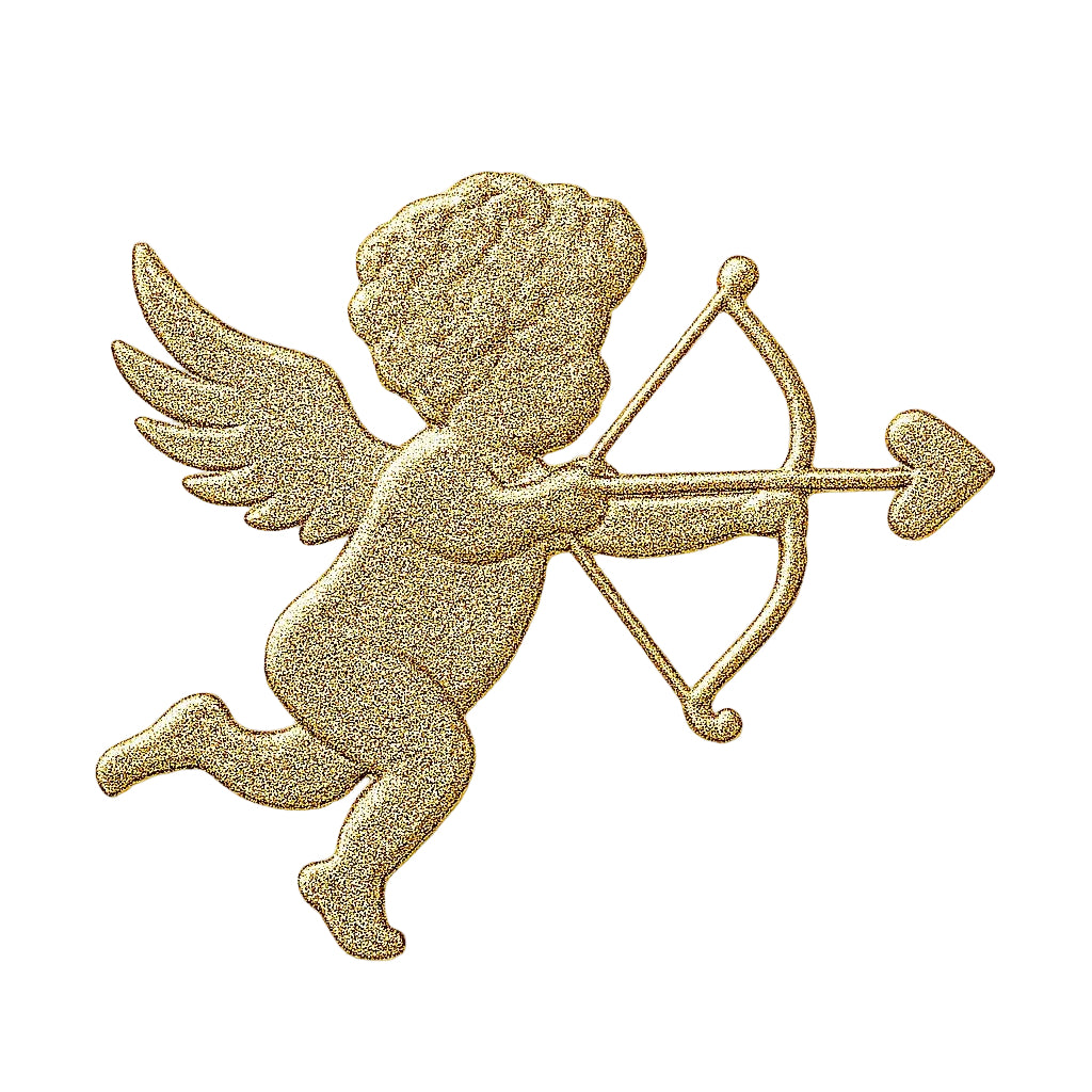 Gold Cupid Manifestation Symbol (JPEG & PNG) | Love & Attraction Icon