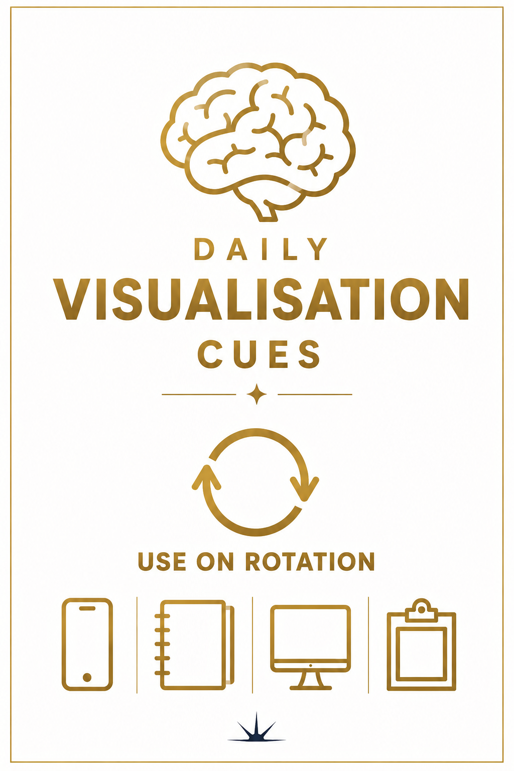 Daily visualisation cues guide for manifestation symbols and vision boards. Learn how to use manifestation symbols on your phone, planner, computer, and vision board. 