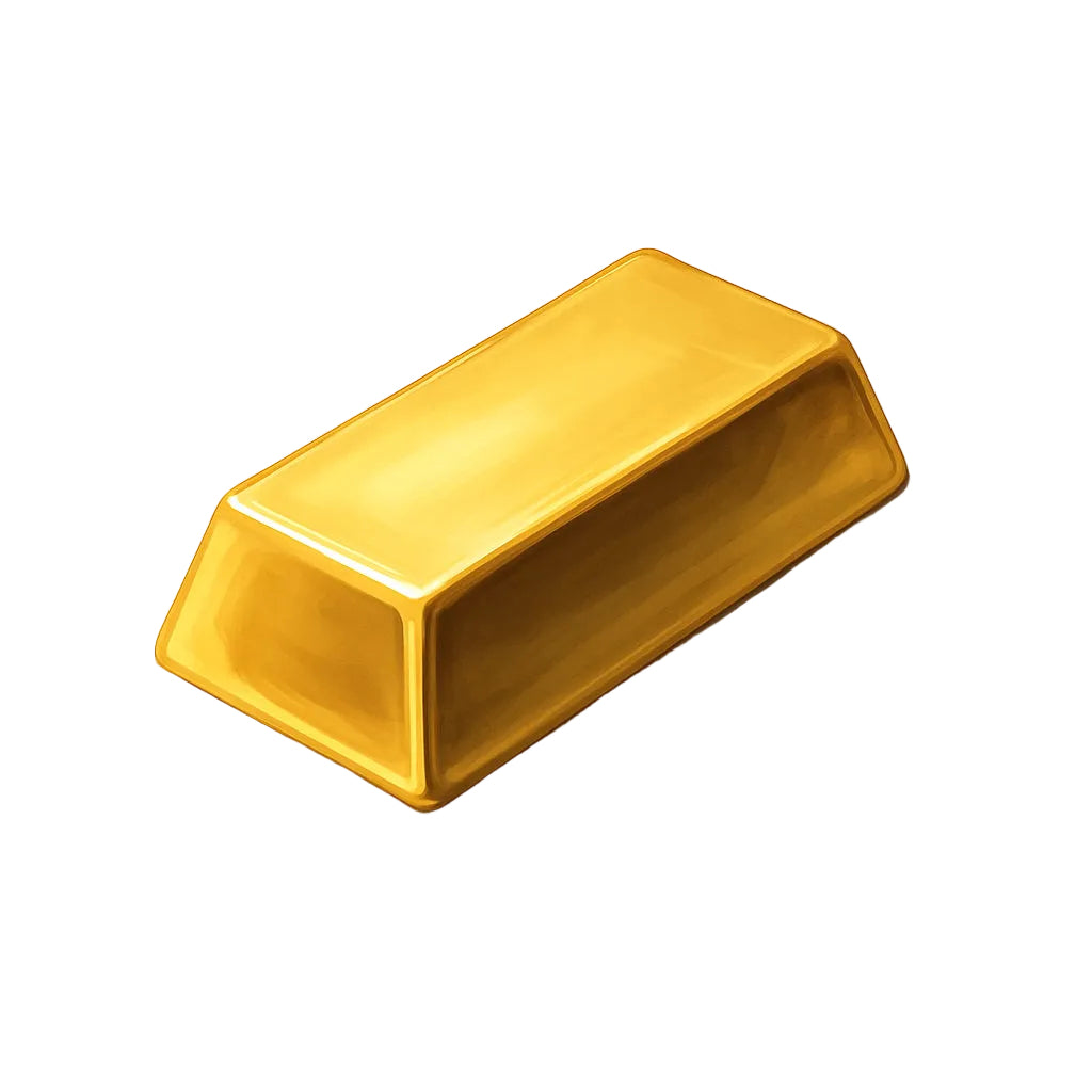 Gold Bar manifestation symbol in JPEG and PNG for vision boards, Canva, and Pinterest.