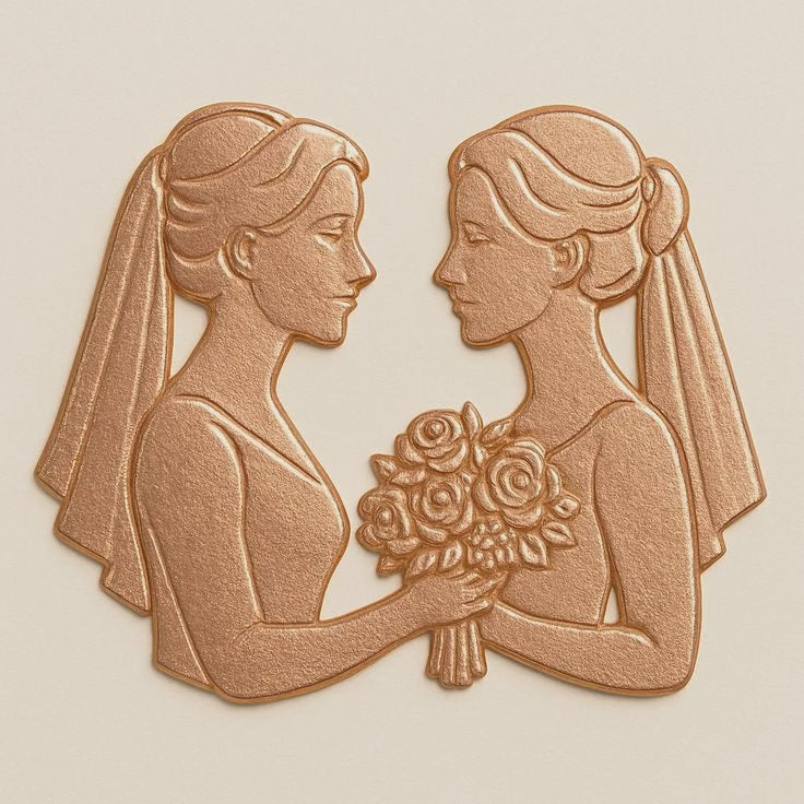 Bride & Bride Manifestation Symbol representing union, commitment, and shared love.
