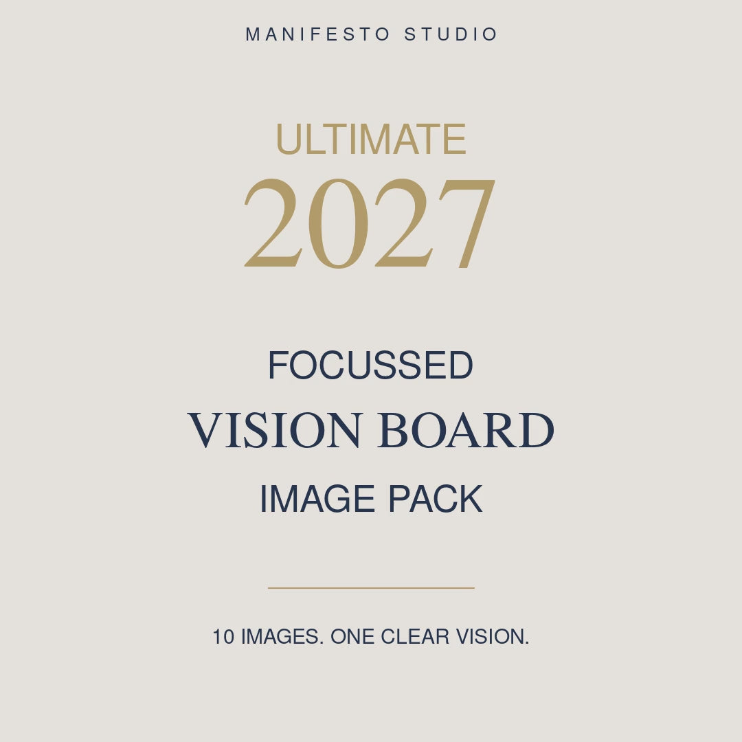 Ultimate 2027 Focused Vision Board Images Set | Love, Career & Dream Life