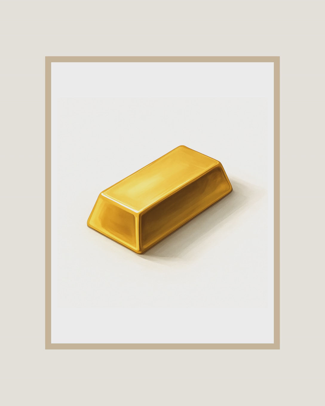 Gold Bar Printable Wall Art | Money Manifestation