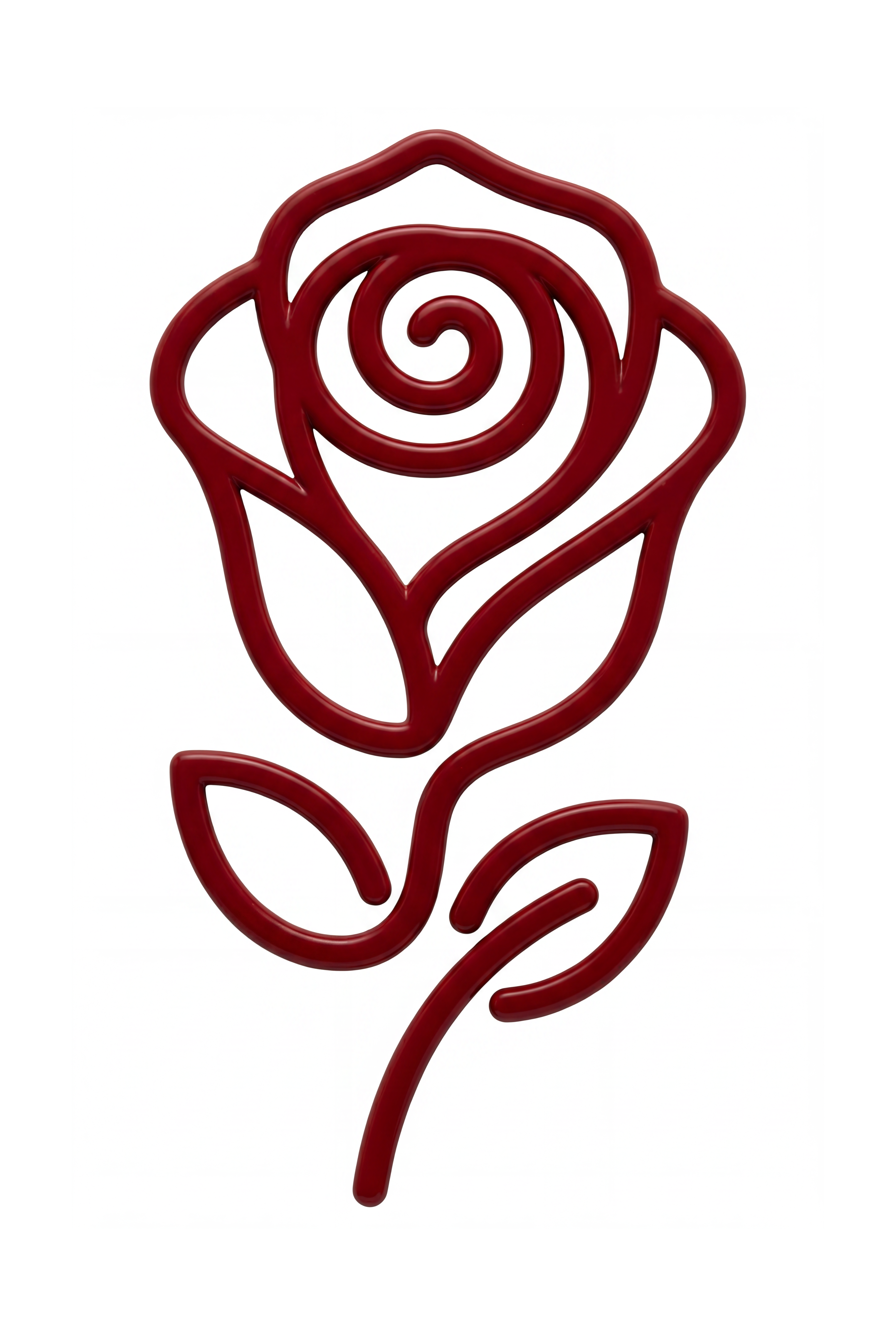 
Red rose manifestation symbol and vision board icon for romantic love, attraction and being chosen
